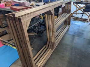 Wooden frame for DIY cat patio