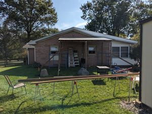 DIY catio project nearing completion