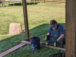 Constructing DIY catio for outdoor access